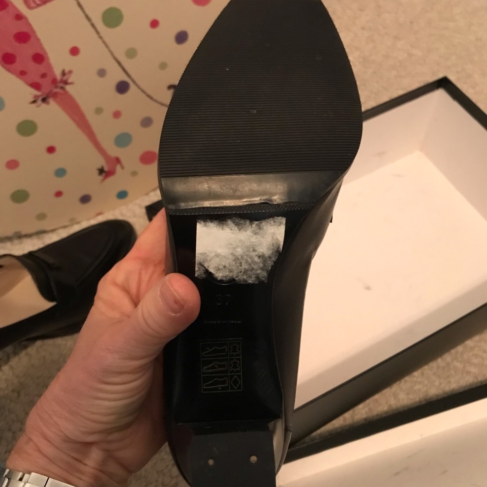 Chanel black heels/loafers 37 nwb black 98A - Picture 5 of 10